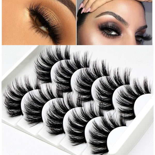 Mink eyelashes 5 pairs of handmade 3d mink lashes