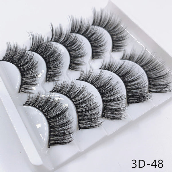 Mink eyelashes 5 pairs of handmade 3d mink lashes