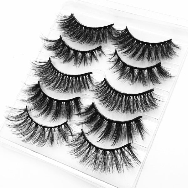 Mink eyelashes 5 pairs of handmade 3d mink lashes