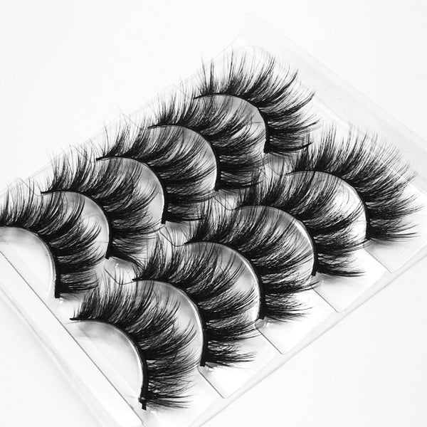 Mink eyelashes 5 pairs of handmade 3d mink lashes