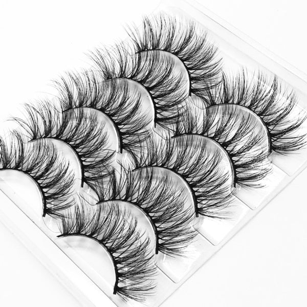 Mink eyelashes 5 pairs of handmade 3d mink lashes