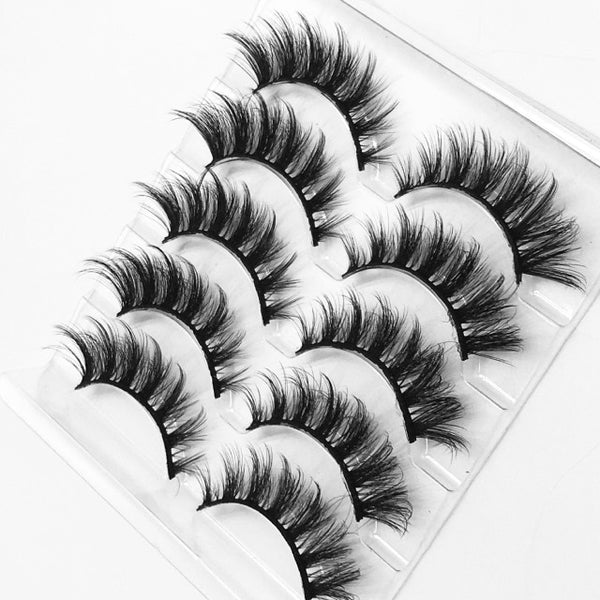 Mink eyelashes 5 pairs of handmade 3d mink lashes
