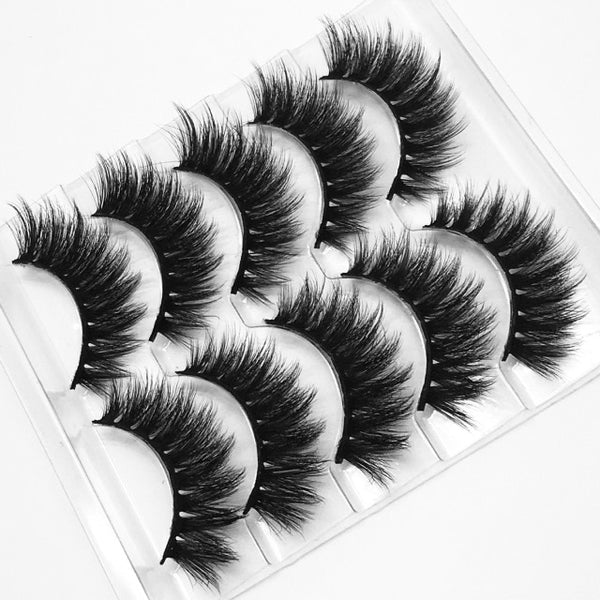 Mink eyelashes 5 pairs of handmade 3d mink lashes