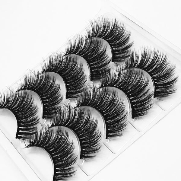 Mink eyelashes 5 pairs of handmade 3d mink lashes